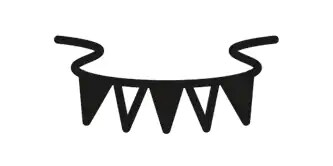 Decoration bunting icon

