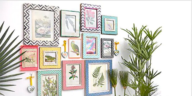 Command™ used to create a picture wall
