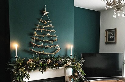 Christmas decoration ideas for fireplace