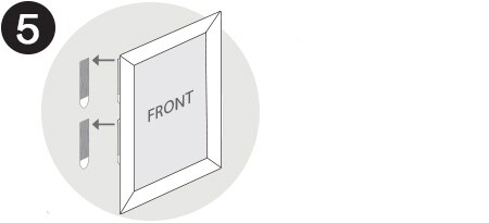 Hanging a picture frame without nails
