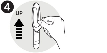 slide the hook up and off
