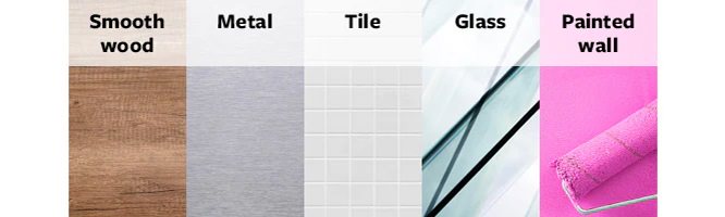 Damage free hanging surfaces with Command™ Hooks and Strips
