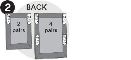 Command strips on picture frame

