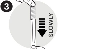 when removing the strip
